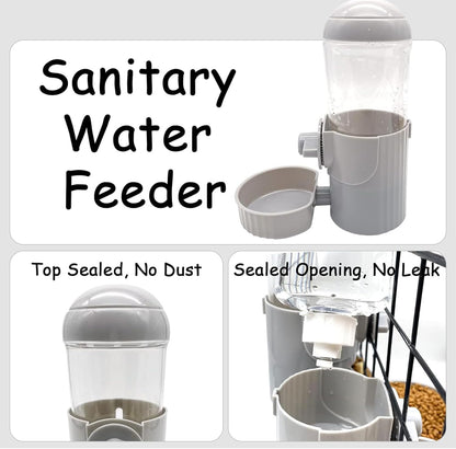 Tfwadmx Rabbit Watter Bottle 17oz Dispenser No Drip Small Animal Cage Water Feeder Bowl Hanging Guinea Pig Automatic Water for Bunny Chinchilla Hedgehog Ferret (Blue)