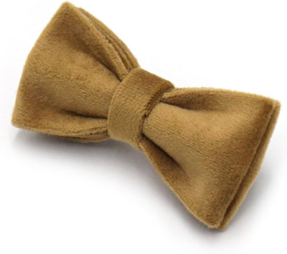 Personalized Cat Collar with Bells,Velvet Customized Small Cat Collar with Name Tag,Pet Collar with Name Phone Number Engraved ID Tags for Boy and Girl Kitten Cats (Camel Color)