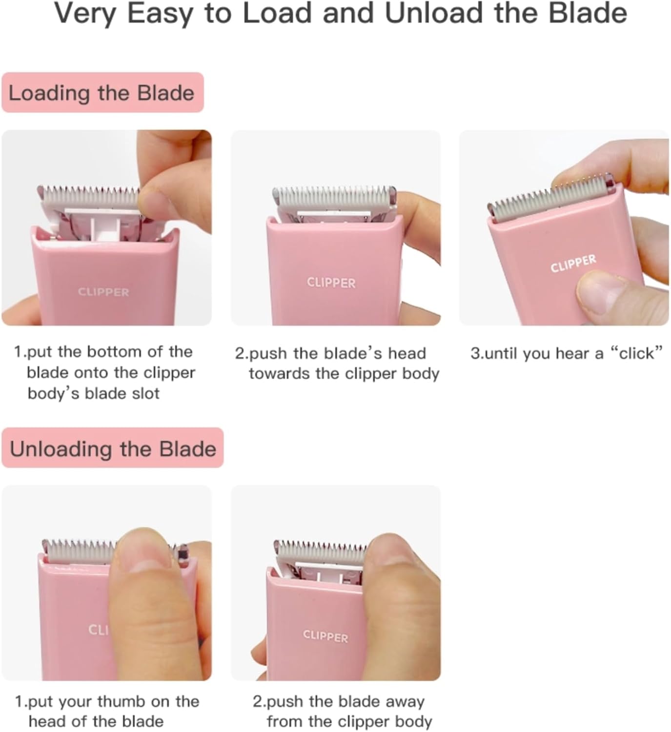 Replaceable Pet Dog Grooming Ceramic Blades, 3 Pack Detachable Pet Clipper Blade for Dogs & Cats