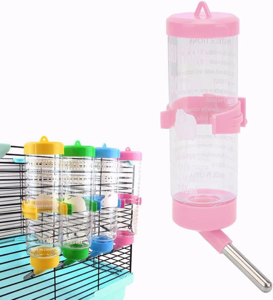 Hamsters Water Bottle, Automatic No Drip Hanging Water Feeder Dispenser for Small Animals Guinea Pig Rat Rabbit Dwarf Gerbil Chinchilla(250ML)