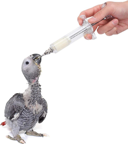 OBANGONG 2 Sets Hand Feeding Syringe for Birds, 20ml & 10ml, Plastic, Non-Sterile, 1 Count