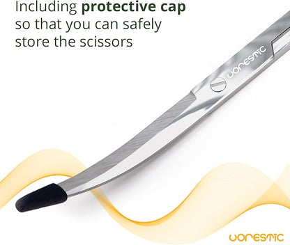 Long Aquarium Scissors for Plants 9.8 inches, Aquascaping Scissors Curved, Aquarium Plant Trimmer, Aquascape Tools, Terrarium Tools for Plants