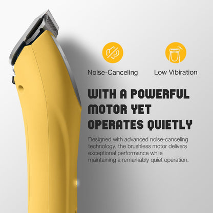 Professional Dog Clippers for Grooming, 2 Speed Pet Grooming Kit for Thick Curly Matted Coats, Low Noise Heavy Duty Cordless Hair Trimmer with Detachable Metal Blade