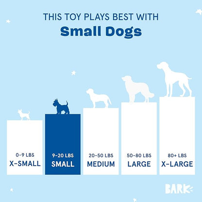 Barkbox Dog Toy 2 in 1 Interactive Plush Exterior with Squeaker & Crinkle Material, Tearable Dog Toy with Squeaky Spikey Ball Inside, Ideal for Toy Destroyers - Penny The Pineapple, Small