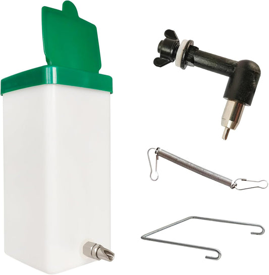 32oz No-Drip Rabbit Waterer Stainless Steel Nipple for Small Animal Rabbit Waterer for Small Pet/Bunny/Ferret/Hamster/Guinea Pig (1L) (cy-tzwsq, xbh1)