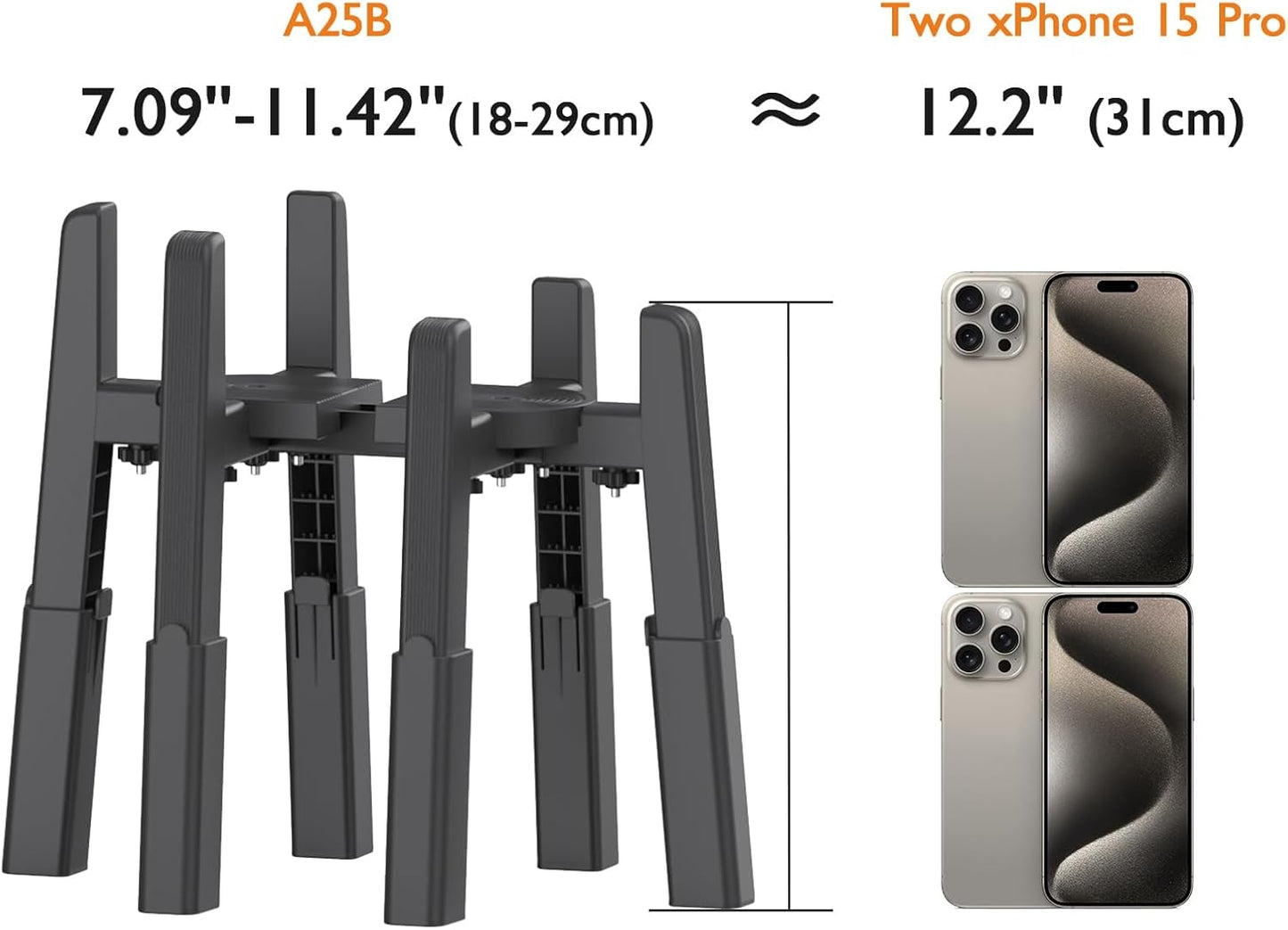 CZPET Dog Water Dispenser Stand, Holder for Pet Automatic Feeders, Width and Height Adjustable Elevated Stand for Pet Feerders, Suitable for Large Dogs [Stand Only]