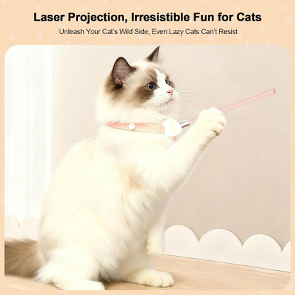 Walfront Cat Toys, Interactive Laser Cat Toys for Indoor Cats, USB Rechargeable Kitten Toy, Adjustable 9.1–13.4"(23-34cm), 2 Models & 41°Adjust Angle, Automatic Cat Toy for Chase Fun Play Exercise