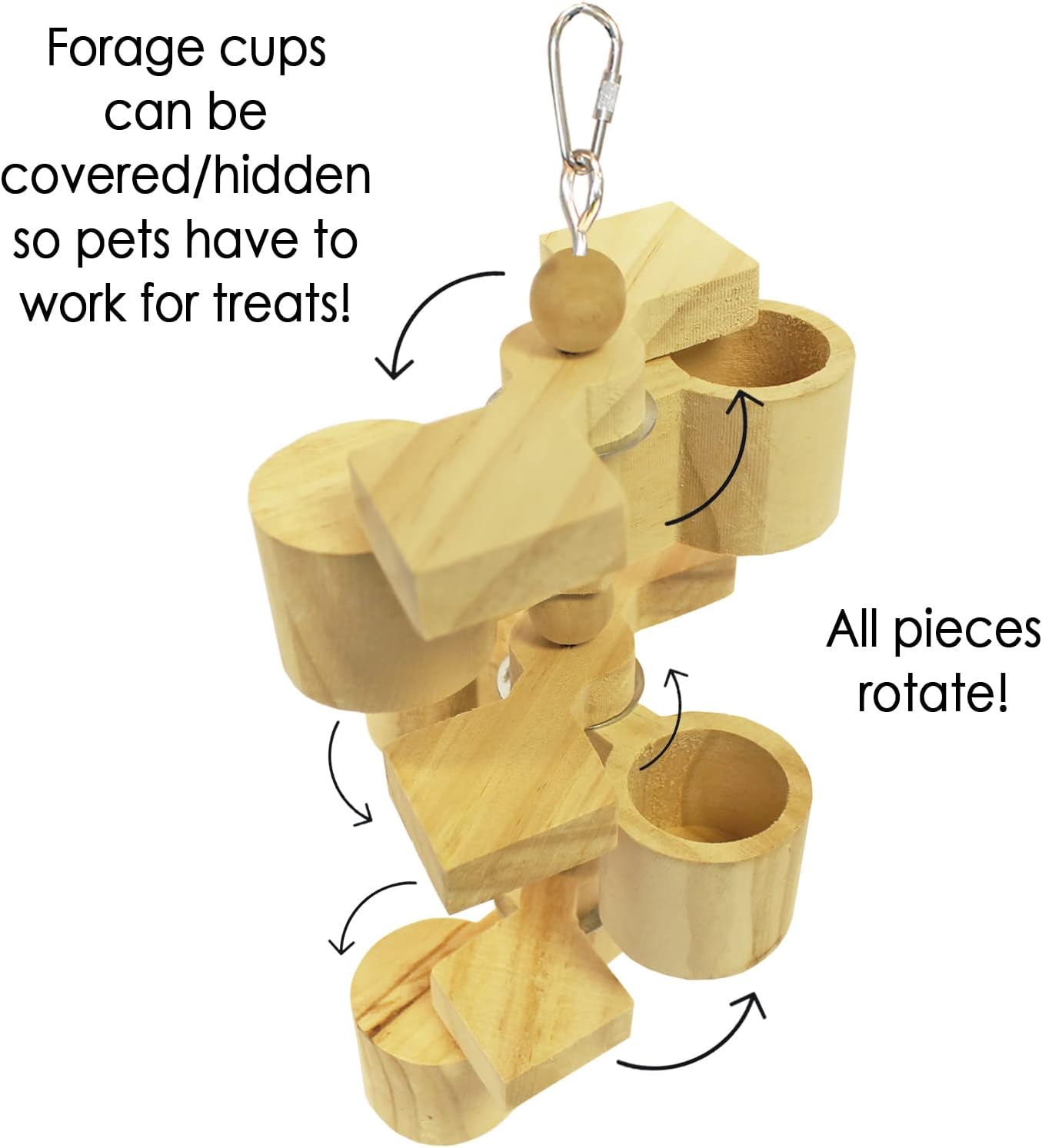 Nectar POD Forager - Small Animal Toy & Cage Accessory - Sugar Gliders, Rats, Ferrets, Birds, Squirrels, Prairie Dogs, Degus, Chinchillas, Marmosets & More
