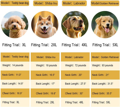 Dog Raincoat Apparel Poncho Waterproof Dog Clothes,Pet Jacket Dog Raincoats,Dog Raincoats for Small to Medium Sized Dogs(Fluor-Yellow,3XL)