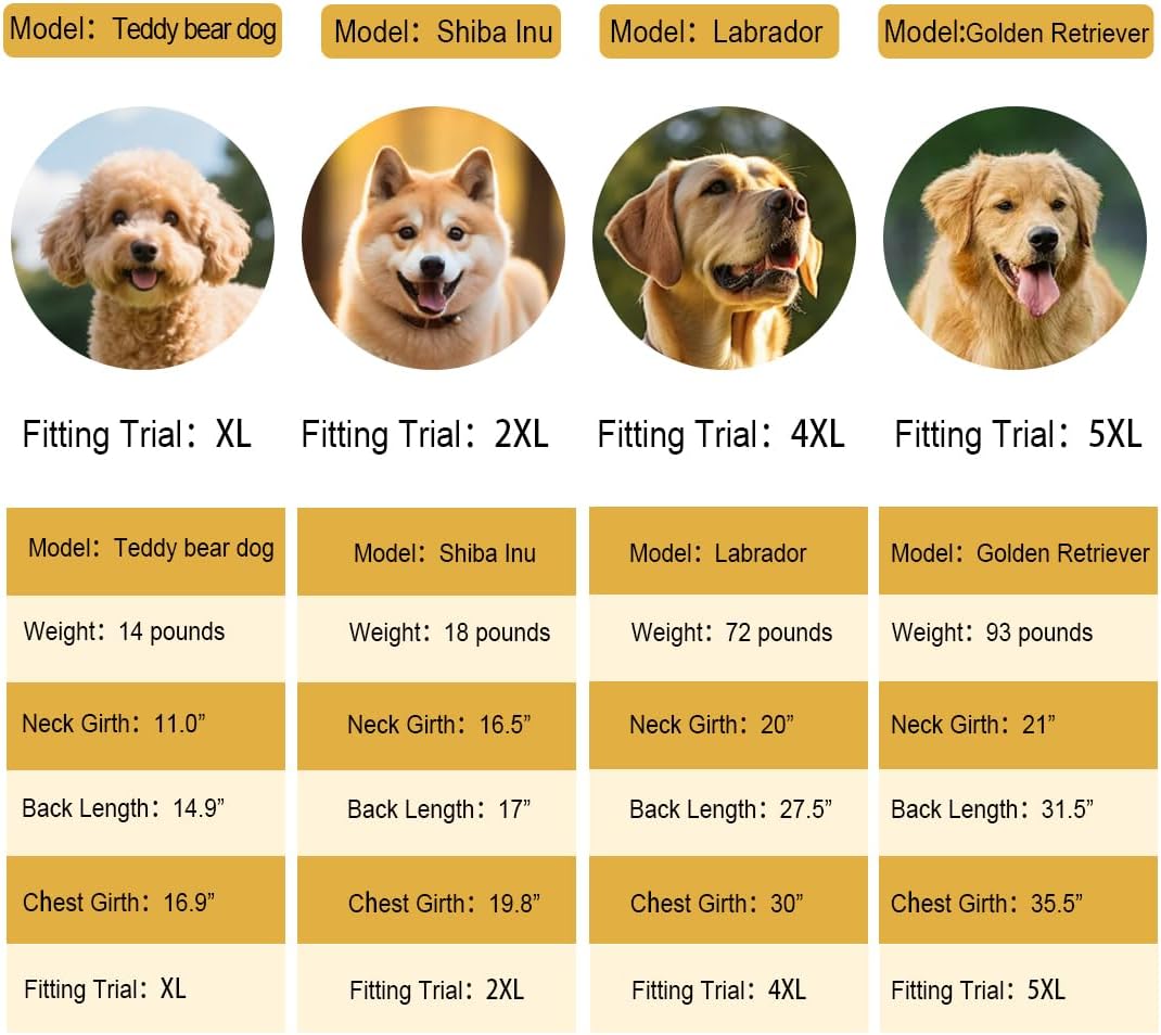 Dog Rain Coats for Small and Medium Dogs Waterproof, Raincoat Apparel Poncho Waterproof Dog Clothes Pet Jacket Dog Raincoats Jacket for Small Sized Dogs (Red,2XL)