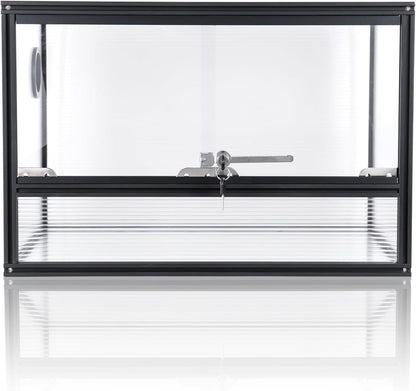 27 Gallon Bearded Dragon Tank, 24"x16"x16" Reptile Terrarium, Small Reptile Enclosure with Aluminum Frame, Mesh Top, Sliding Lock Doors