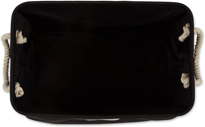 Bone Dry Pet Storage Collection Collapsible Bin, Black, Small Rectangle