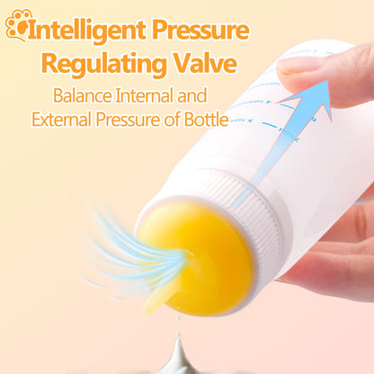 3 Pack Kitten Silicone Bottle Feeding Kit,Nipple & Feeding Kit for Kittens, Reusable Newborn Kitten Supplies, Suitable for Feeding Kitten, Puppy, Rabbit,Hamster (Yellow, Medium)