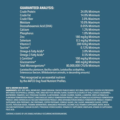 Amazon Brand - Wag Adult Premium Nutrition Dry Dog Food, Supports Stomach and Skin Health, Beef and Brown Rice, 30 lb Bag