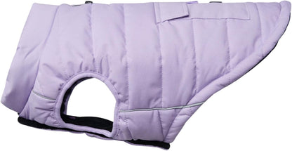 Spark Paws Dog Winter Jacket, Water-Resistant Coat, Warm Reflective Windproof Fleece-Interior, for Medium and Large Dogs - Lilac - S