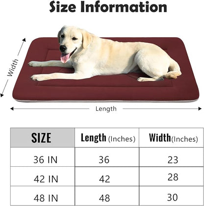 JoicyCo Medium Dog Bed Crate Mat 36 in Non-Slip Washable Soft Mattress Kennel Pads