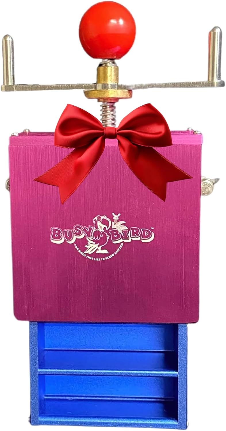 Ele-Waiter Foraging Bird Toy | Interactive Treat Dispenser | Promotes Natural Foraging Behavior | Bird Cage Accessories for Medium to Extra Large Birds | Colorful Toys for Parrots, Cockatiel,Cockatoos