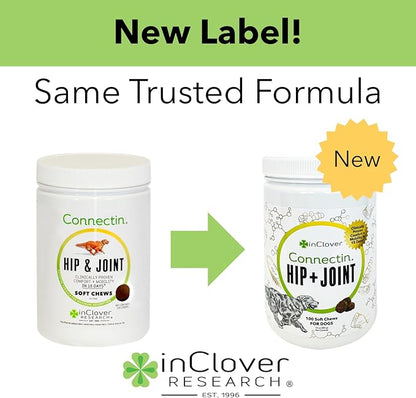 In Clover Hip and Joint Supplement for Large Dogs 70 Pounds and Up with Glucosamine Chondroitin, and Hyaluronic Acid – Formulated for Large Breeds – Clinically Proven Hip and Joint Support