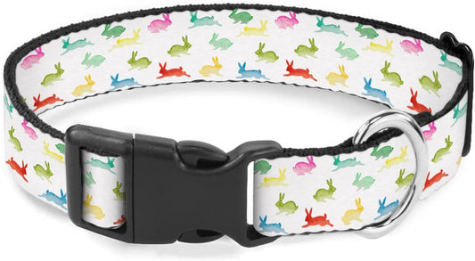 Colorful Rabbit Bunny Easter Dog Collar Soft Pet Collars for Small Medium Large Breed Dogs Cats Puppy Kitten Terrier
