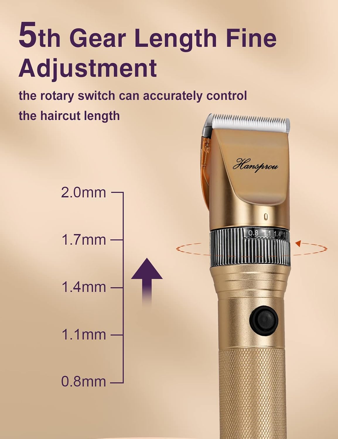 Dog Grooming Clippers, Professional Dog Clipper for Thick Coat 12V Plug-in Pet Trimmer High Power Pet Clippers Low Noise with Guard Combs Brush for Dogs Cats and Other Animal