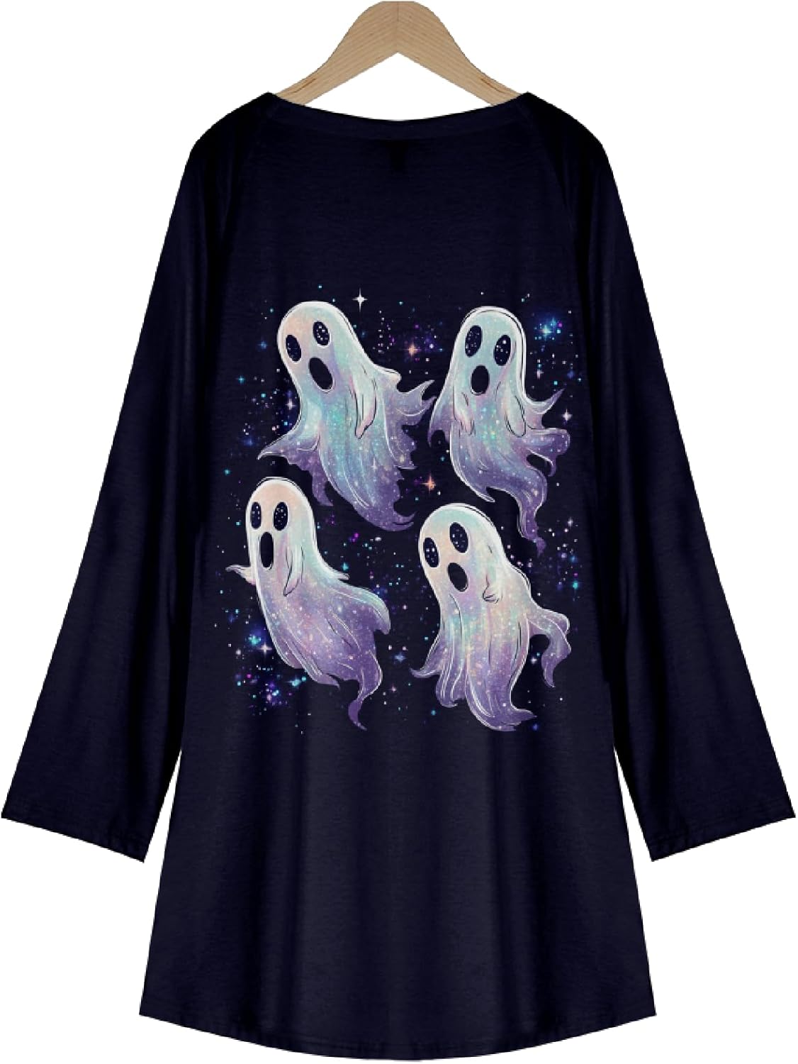 MARSVOVO Women Novelty Graphic Plus Size Sweater Crewneck Long Sleeve Cute Printed Loose Fit Casual Fall Sweaters Top