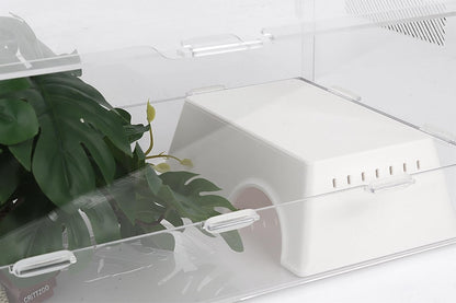 Snake Hide, Leopard Gecko Tank Accessories for Reptile Ball Python Crested Gecko Lizard Bearded Dragon - WhiteHideL