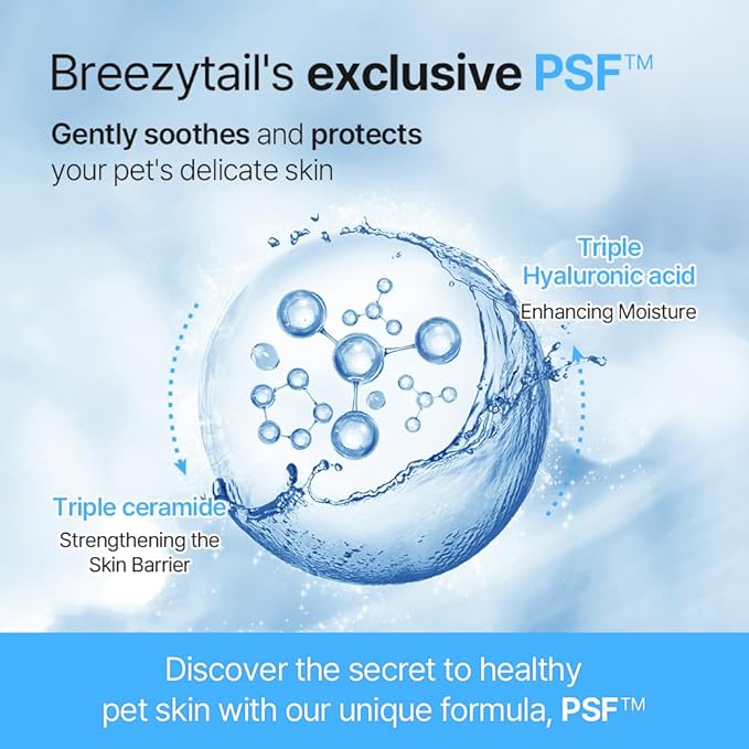 PetO'Cera Mist Spray, Floral Scent - Anti-Itch & Dandruff Treatment for Dogs & Cats, Hydrating Grooming Supplies Mist with Ceramide, Soothing Relief for Sensitive & Dry Skin 5.07 fl oz/150ml