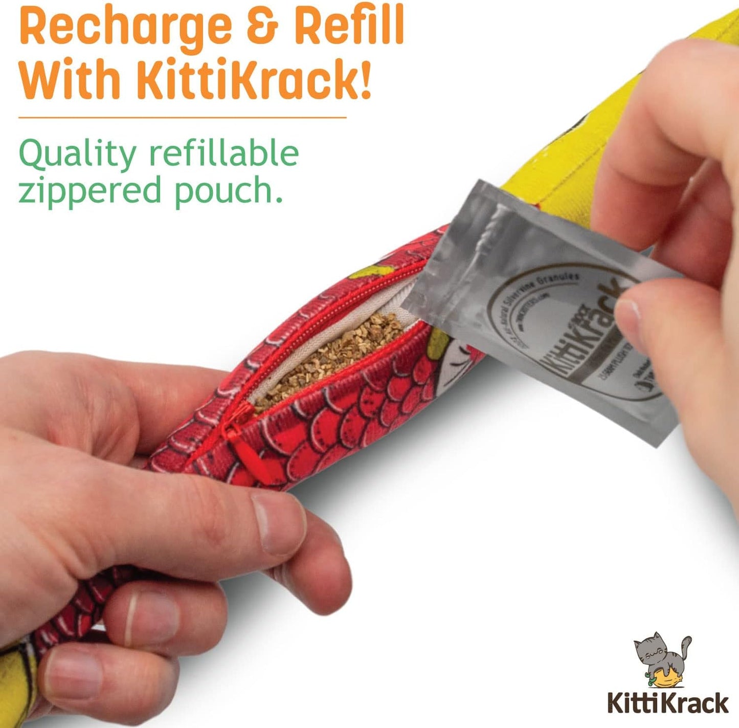 Silvervine Sardine 2-Pack Organic Catnip Substitute Toys for Cats & Kittens | 100% All-Natural Wild Harvested | 2 Refillable Sardine Kicker Cat Toys