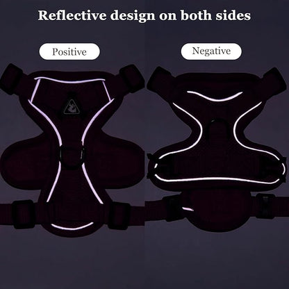 Wanheart Summer cat Chest Harness and Leash, Anti-Escape Adjustable Soft mesh cat Leash and Chest Harness Set for All Types of Cats cat Vests (Rose red, XL)