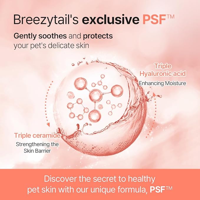 PetO'Cera Mist Spray, Unscented - Anti-Itch & Dandruff Treatment for Dogs & Cats, Hydrating Grooming Supplies Mist with Ceramide, Soothing Relief for Sensitive & Dry Skin 5.07 fl oz/150ml