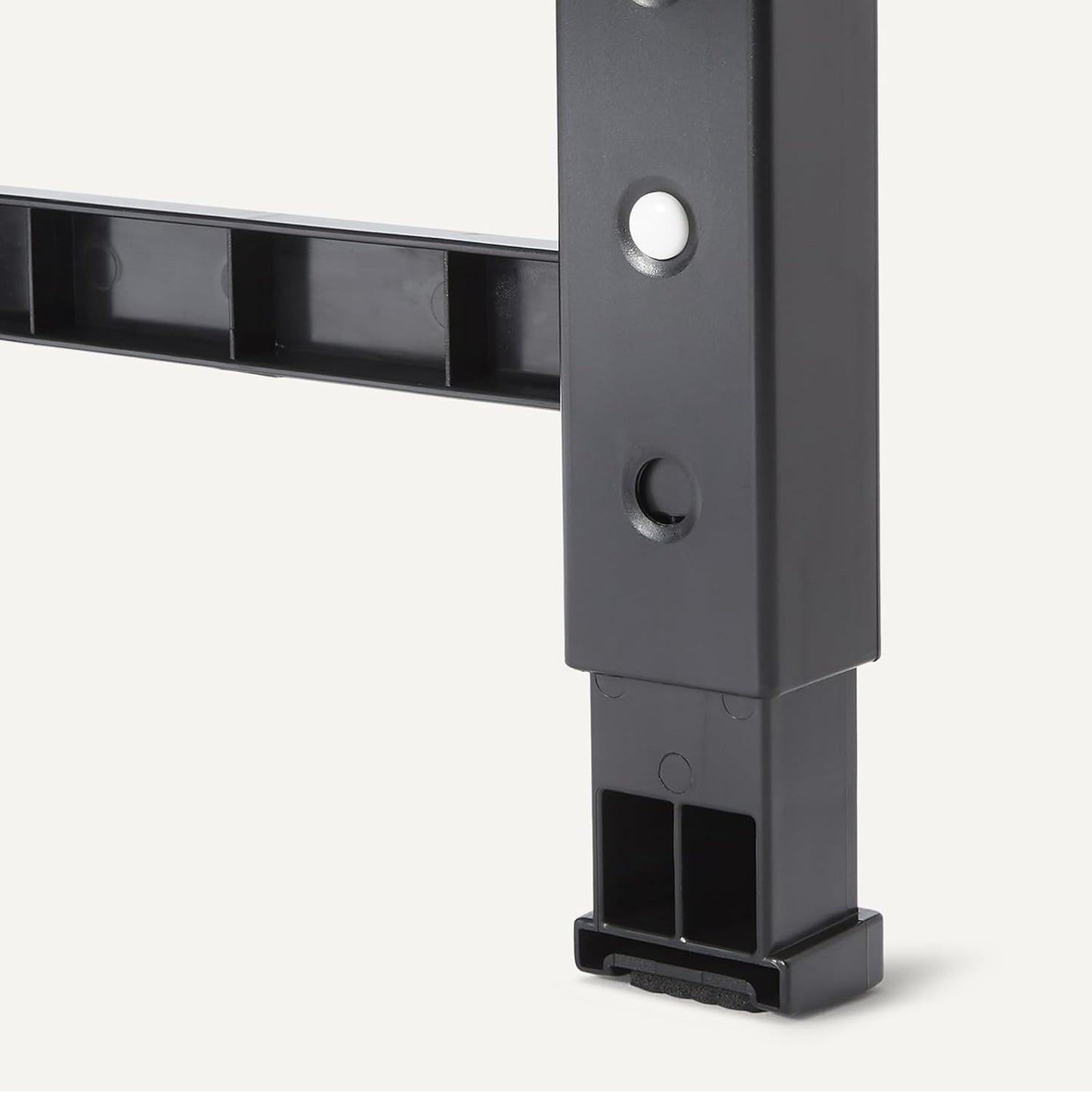 Amazon Basics Elevated Dog Bowls Stand, Height Adjustable Raised Bowl, Stainless Steel Bowls, Non-Slip, Pet Feeder Dish Station, 17.3 x 9.4 x 12 in, Black