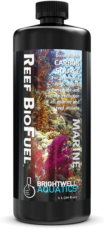 Brightwell Aquatics Reef BioFuel - Organic Carbon Supplement for Marine and Reef Aquariums, Aiding Bacterioplankton Growth That Promotes Rapid Phosphate and Nitrate Reduction, 1 L