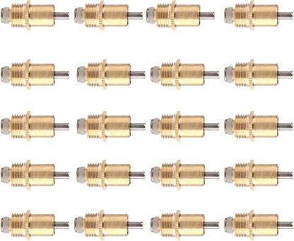 20Pcs Rabbit Drinker Nipple Waterer Set, Automatic 360 Degree Long Automatic Rabbit Nipple Drinker, Stainless Steel Nipples Cage Accessories, Drinking Water Tool for Small Animals