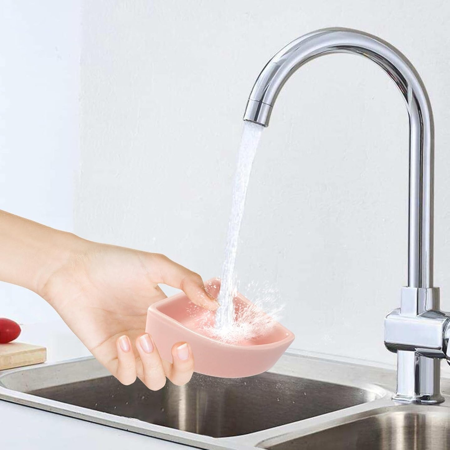 2 Pack Ceramic Feeding Bowls for Small Pets, Anti-Tip, Anti-Slip, Space-Saving Fan-Shaped Design, Ideal for Hamster, Guinea Pig, Gerbil, Sugar Glider, Mice, Chinchilla, Hedgehog (Pink + Green)