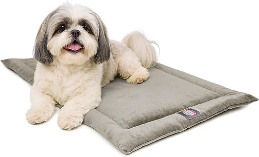 Majestic Pet Orthopedic Memory Foam Dog Crate Mat - Plush Pet Bed Pad for Crates & Kennels | USA Crafted | 24"x18" Villa Vintage