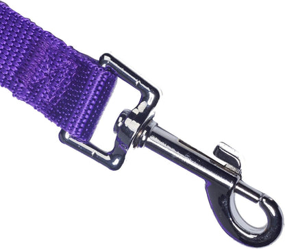 Dog/Puppy Obedience Recall Training Agility Lead - 15ft Long Training Leash，3/4in Wide - Great for Play, Camping, or Backyard (15Feet, Purple)