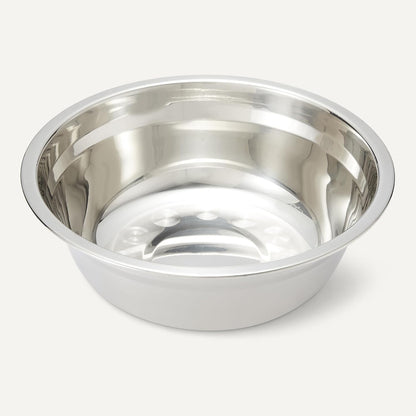 Amazon Basics Elevated Dog Bowls Stand, Height Adjustable Raised Bowl, Stainless Steel Bowls, Non-Slip, Pet Feeder Dish Station, 17.3 x 9.4 x 12 in, Black