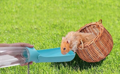 Portable Dog Small Animals Water Bottle for Walking 19 OZ or 12 OZ Pet Water Bottles for Puppy Medium Large Dogs Little Animals Water Dispenser Dog Small Animals Water Bowl (19OZ Blue)