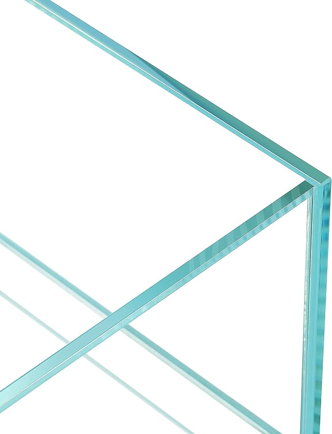 LANDEN Glass Air Aquarium Tank Multi-Scene Landscape Aquarium, 1.6Gallon Rimless Low Iron Shallow Tank,10.63" W×10.63" D×4.72" H (27cmx27cmx12cm) 5mm Thickness