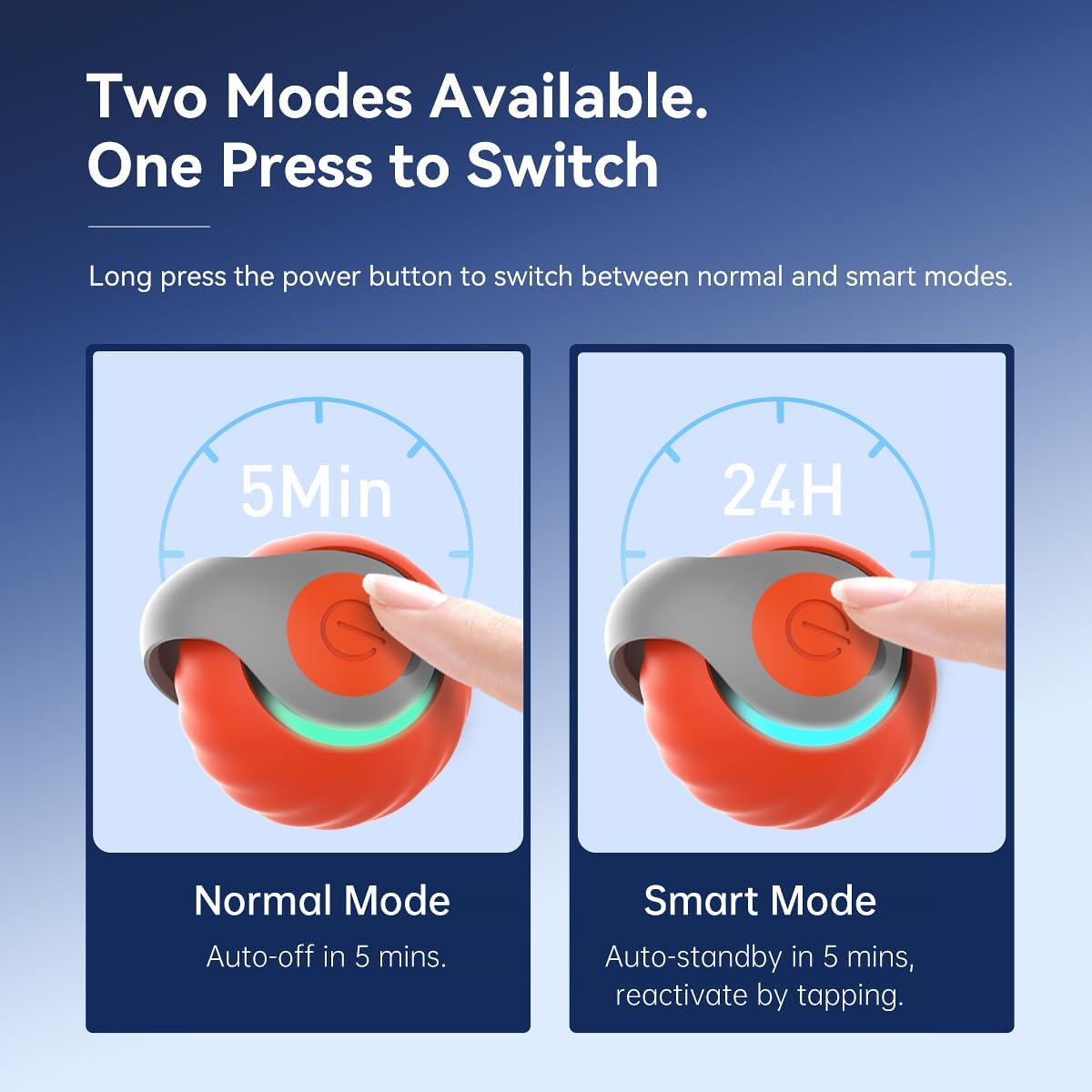 Petgravity Speedy Sprint Ball Toy for Cat Type-C Rechargeable Interactive Cats Toy Orange