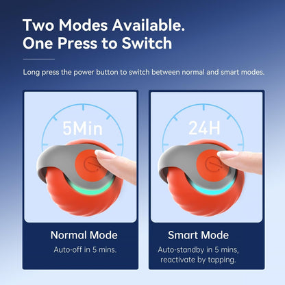 Petgravity Speedy Sprint Ball Toy for Cat Type-C Rechargeable Interactive Cats Toy Orange