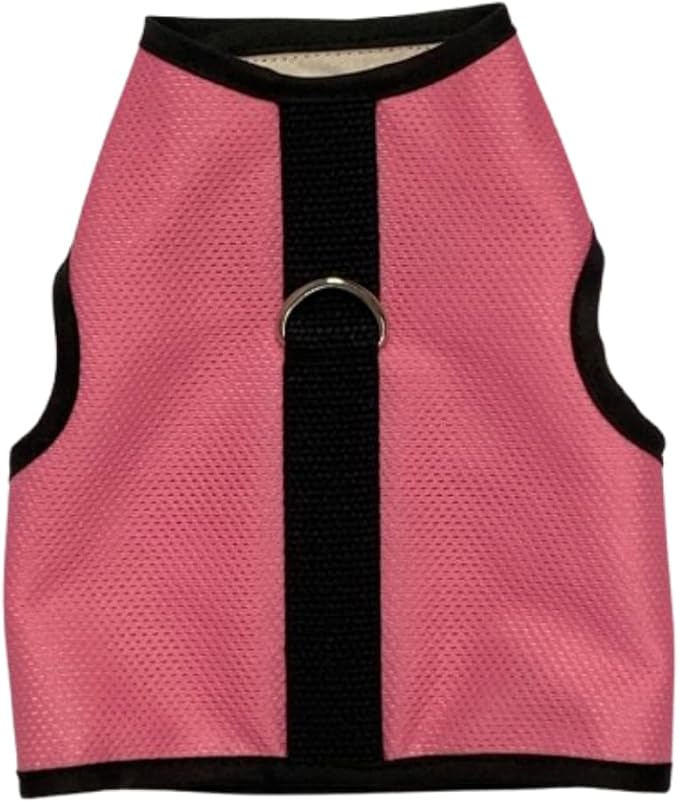 Kitty Holster Cat Harness – Ultra-Breathable Cool Mesh, Cat Accessories - 100% Cotton Lining, Lightweight & Secure with Hook-and-Loop, Vet-Recommended, Made in USA – XL, Pink
