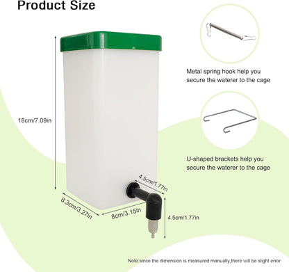 1000ml No Drip Small Animal Water Bottle for Rodent/Ferret/Hamster/Guinea Pig/Rabbit