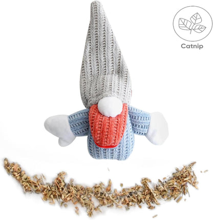 Catnip Toys for Indoor Cats, Paper Sounds 3PCS Plush Rope Cat Chew Toys, Bite Resistant Teething Interactive Catnip Filled Kitten Toy Soft Pet Toy