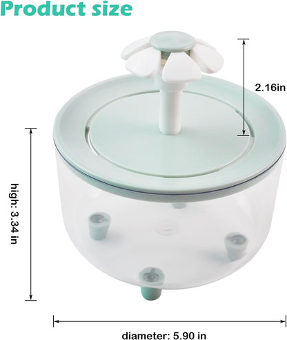 Automatic Bath for Birds,Parrot Bathtub with Petal Fountain Circulating Filter Cage Bird Bath Shower Cockatiel Bird Bath for Indoor Parakeets Budgie Cockatiels Small Feathered Pet