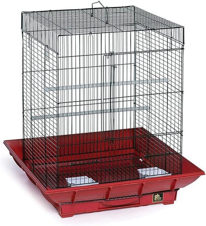 Mountain Majesty Clean Life Bird Cage with Spacious Interior, Durable Build, Easy-to-Clean Features, and Secure Design for Birds' Comfort Green