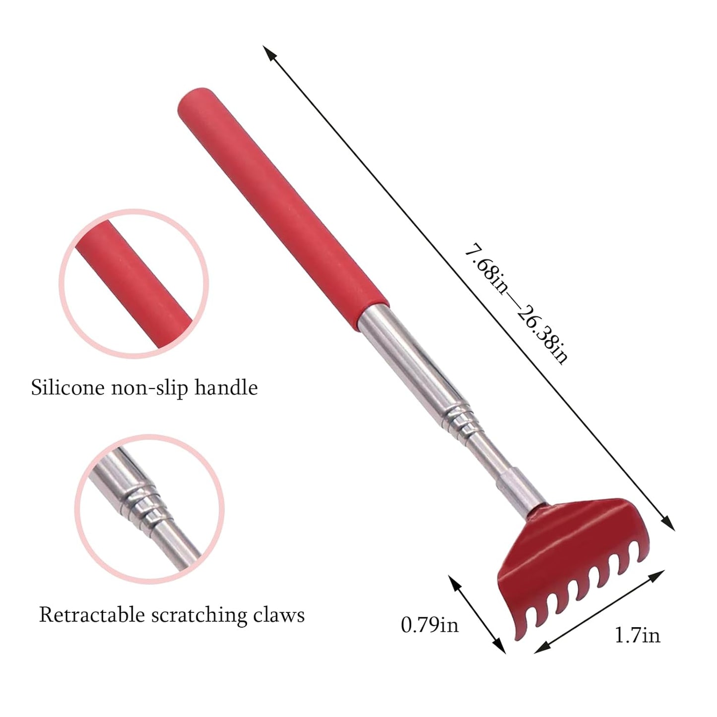 3-in-1 Pet Grooming Kit for Small Animals, Including a Telescopic Scratcher, a Flea and Lice Comb, and a Pair of Massage Gloves, Pet Massage Set for Dogs, Cats, Rabbits, Guinea Pigs, Hamsters, etc