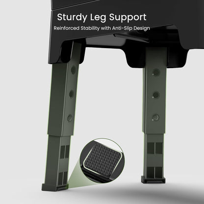 KPWACD 3-in-1 Elevated Dog Bowls Mess Proof Raised Slow Feeder Dog Bowls, 4 Height Adjustable Stand Licking Plate with 2 56oz Stainless Steel Doggy Food Dish for Small Medium Large Pets