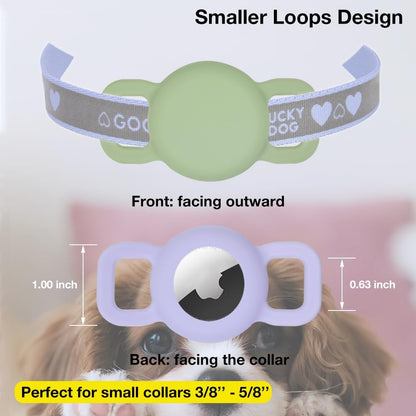 Cat Collar Holder for Airtag, Cat & Small Dog Harness Case for Air Tag