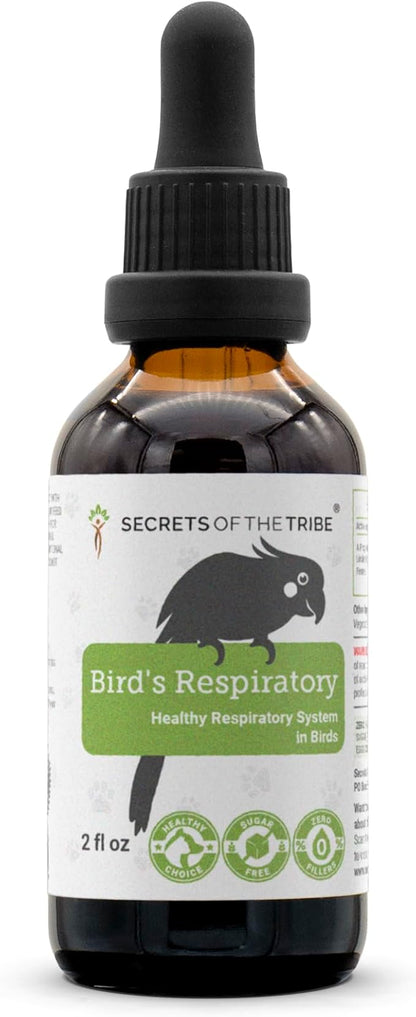 Birds Respiratory | Natural Herbal Dietary Pet Supplement for Birds | Healthy Respiratory System Support | Alcohol-Free Extract, Horehound, Linden, Peppermint, Elder Flowers, Fennel 2 oz